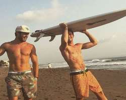 The actor loves adventure sports like tracking, water skiing and more.